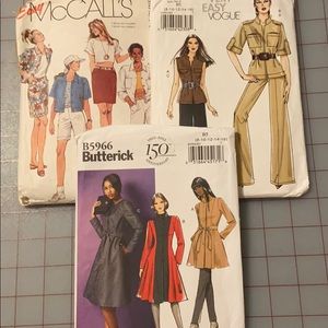 Vogue, Butterick, McCall’s Patterns